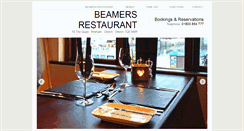 Desktop Screenshot of beamersrestaurant.co.uk